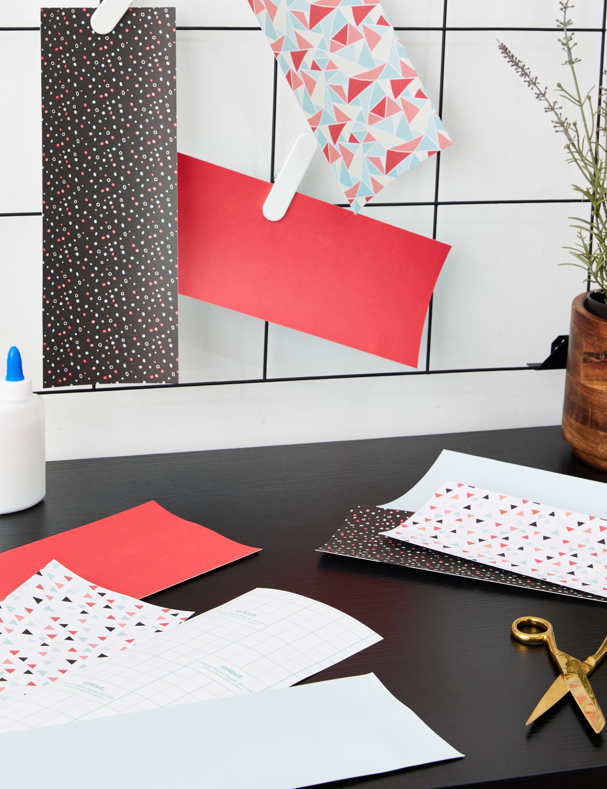 Cricut Joy Adhesive Deluxe Paper - Kaleidoscope Pattern - Premium Vinyl Sticker Sheets for DIY Crafts, Scrapbooking & Home Decor