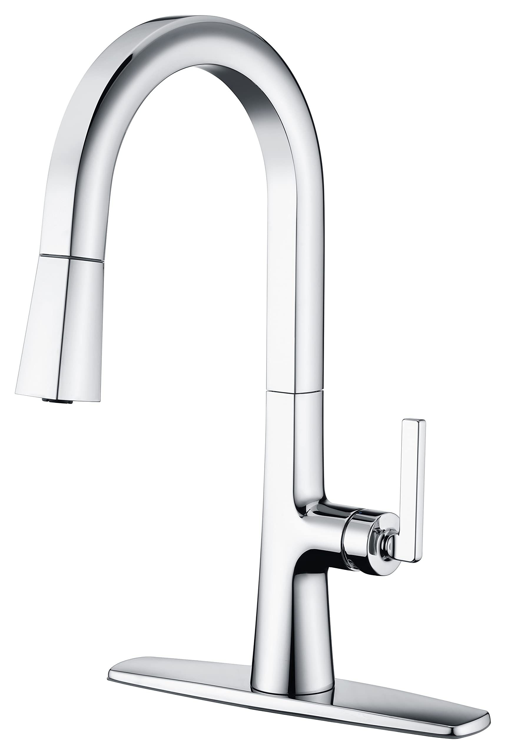 Ultra Faucets UF17000 Single-Handle Pull-Down Spray Kitchen Faucet in Polished Chrome - Perfect for Modern Kitchens & Easy Dishwashing