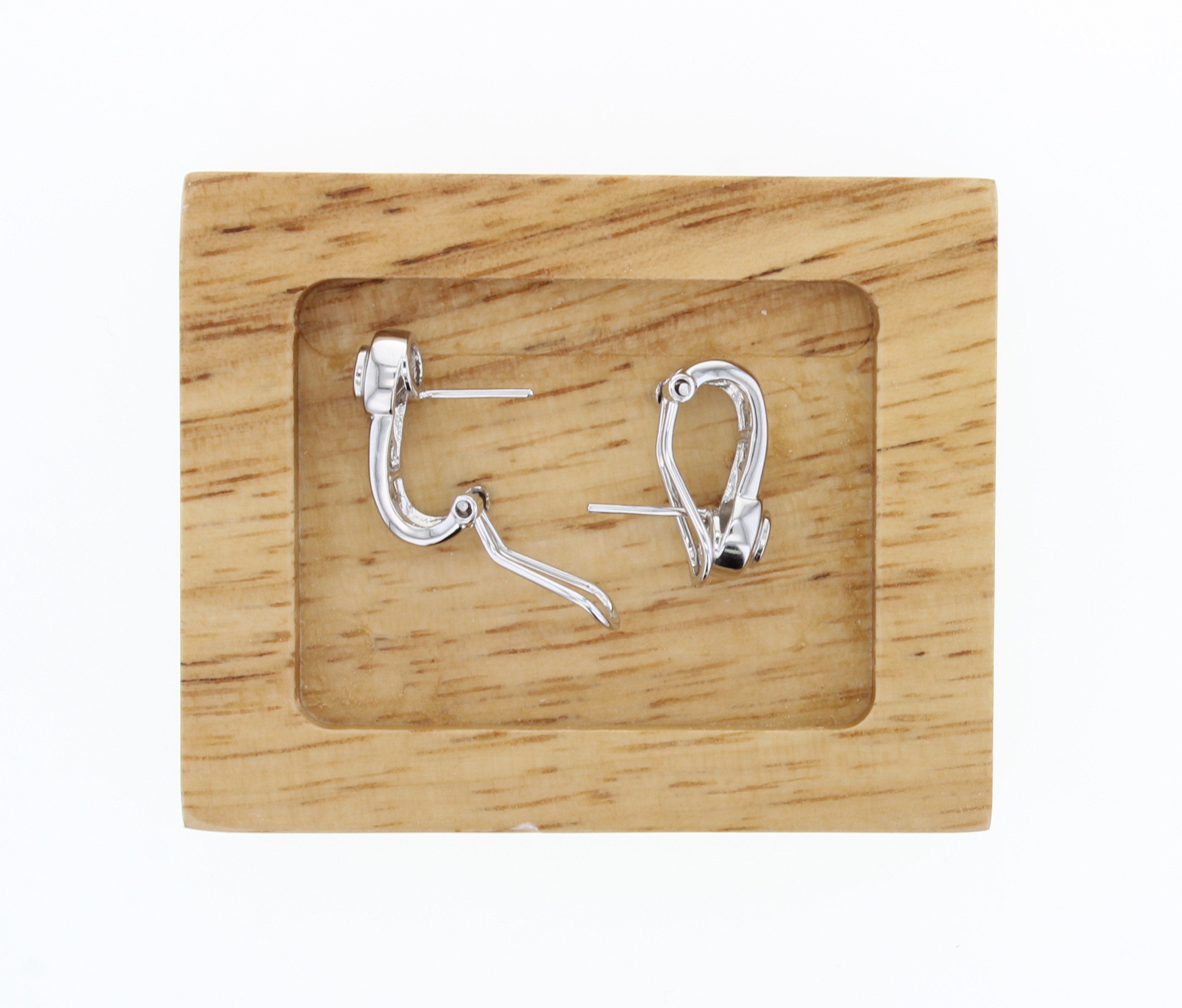 14K White Gold Diamond Earrings .60cttw - Elegant Stud Earrings for Women, Perfect for Weddings, Parties & Everyday Wear