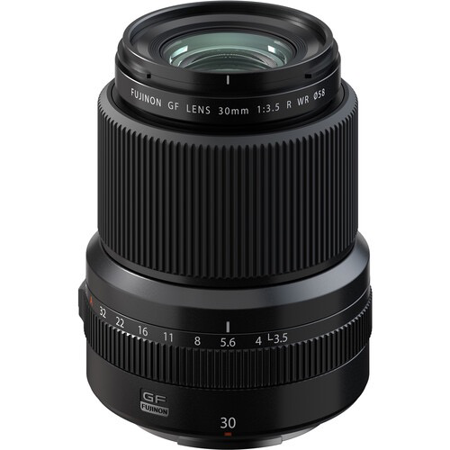 Fujifilm GF 30mm f/3.5 R WR GFX Lens (Black) - Wide Angle Prime Lens for GFX Cameras - Perfect for Landscape, Architecture & Travel Photography