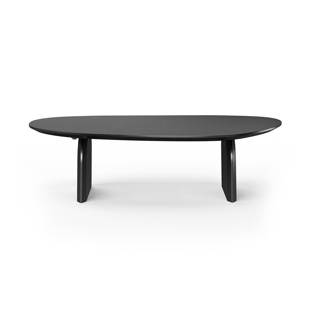 Stylish Oval Oak Coffee Table - Solid Wood Modern Living Room Furniture for Home Decor & Relaxation