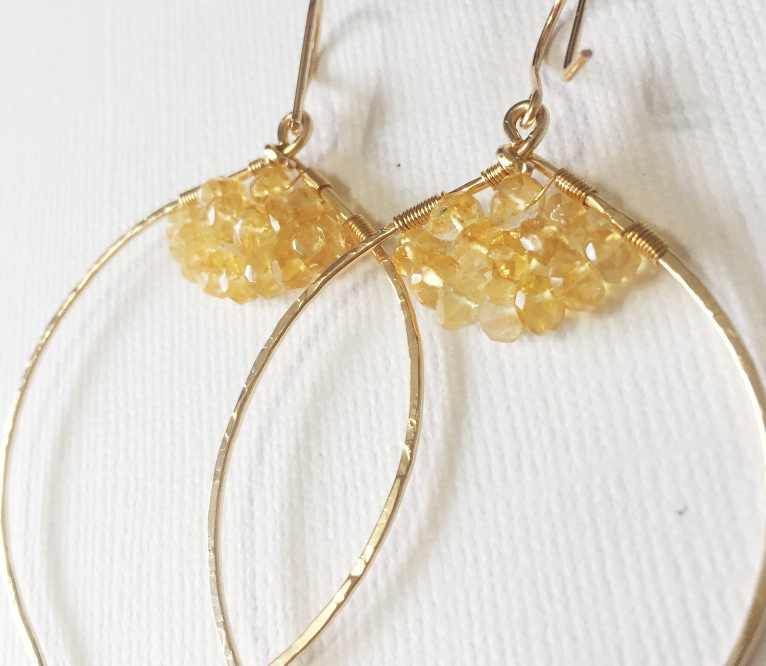 Malie Citrine Earrings (E201) - Elegant Gemstone Jewelry for Women, Perfect for Parties & Special Occasions