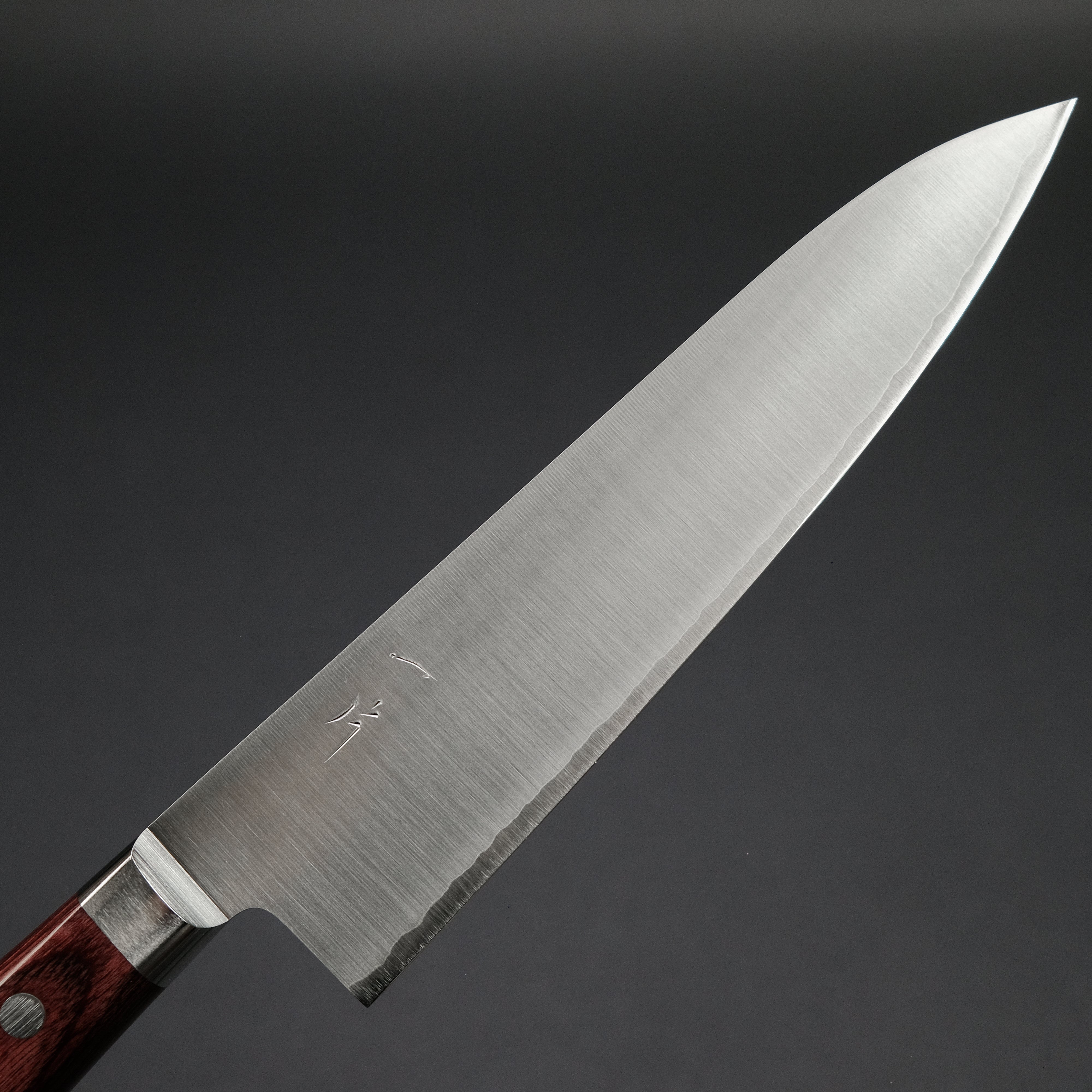 Hitohira TP Gyuto 180mm Japanese Chef Knife with Wine Pakka Handle - Premium Kitchen Knife for Sushi, Meat Cutting & Professional Cooking