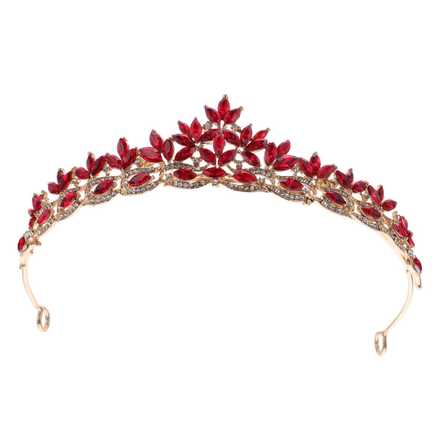 POPETPOP Wedding Tiara Crown for Bride - Diamond Shining Bridal Headpiece, Prom Queen Hair Ornament, Alloy Headband for Wedding, Party & Special Occasions | Perfect for Bridal Showers, Bachelorette Parties, and Formal Events