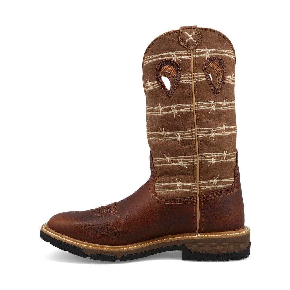 Men's 12 Western Work Boots - Durable Cowboy Boots for Ranch Work & Outdoor Activities | Perfect for Farming, Construction & Country Style Fashion