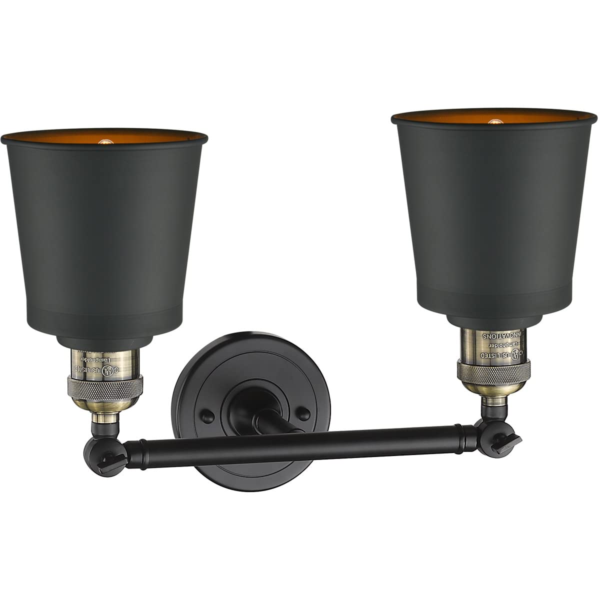 Innovations Lighting 208-BAB-M9-AB-LED Addison 2-Light Bathroom Vanity Light - Franklin Restoration Collection - Perfect for Modern Bathroom & Powder Room Decor