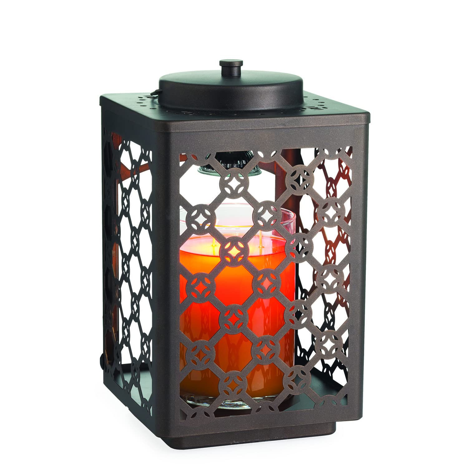 Garden Lantern Candle Warmer - Top-Down Wax Melter for Flame-Free Home Fragrance | Perfect for Patio, Porch & Outdoor Decor