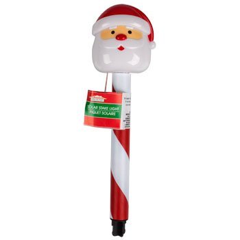 Solar-Powered Santa Stake Lights for Christmas Decorations - 14
