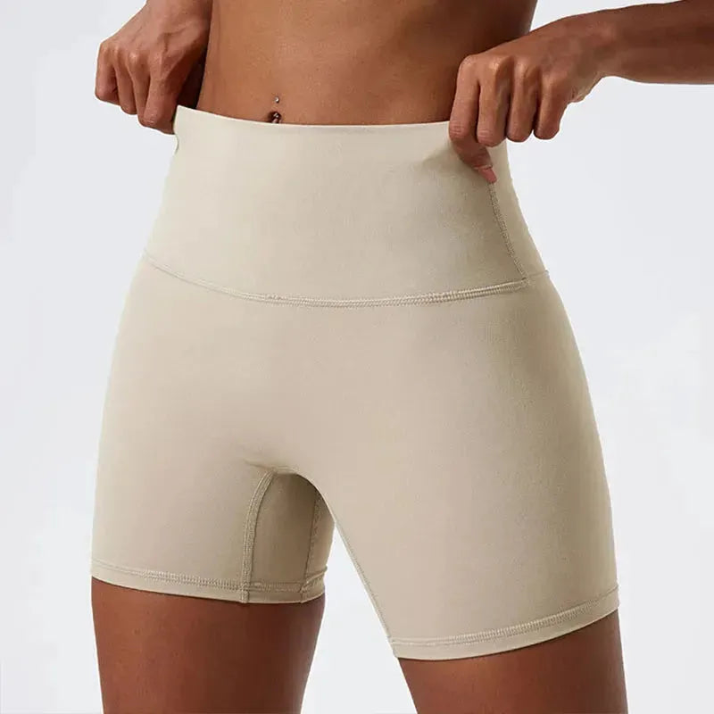 Super Soft High Waist Yoga Shorts for Women - Breathable Workout Leggings & Gym Shorts with Push Up Design - Perfect for Yoga, Cycling, Running & Fitness Training