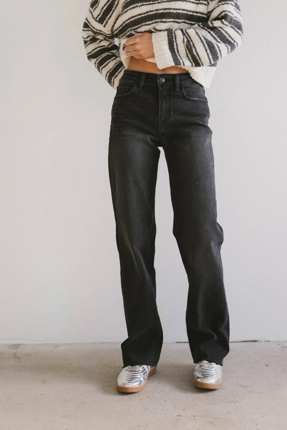 Eliana Women's High Waist Wide Leg Jeans - Comfortable Stretch Denim Pants for Casual & Office Wear - FINAL SALE