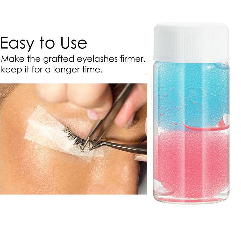 25ml Eyelash Tweezers Cleaner with Liquid Remover & Sponge Ball - Professional Lash Extension Cleaning Tool for Eyelash Curler, Tweezers & Makeup Brushes - Perfect for Salon, Spa & Home Use