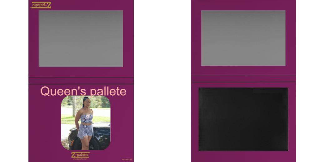 Custom Extra Large Z Palette - Magnetic Makeup Palette for Eyeshadows & Blush - Perfect for Professional Makeup Artists & Travel