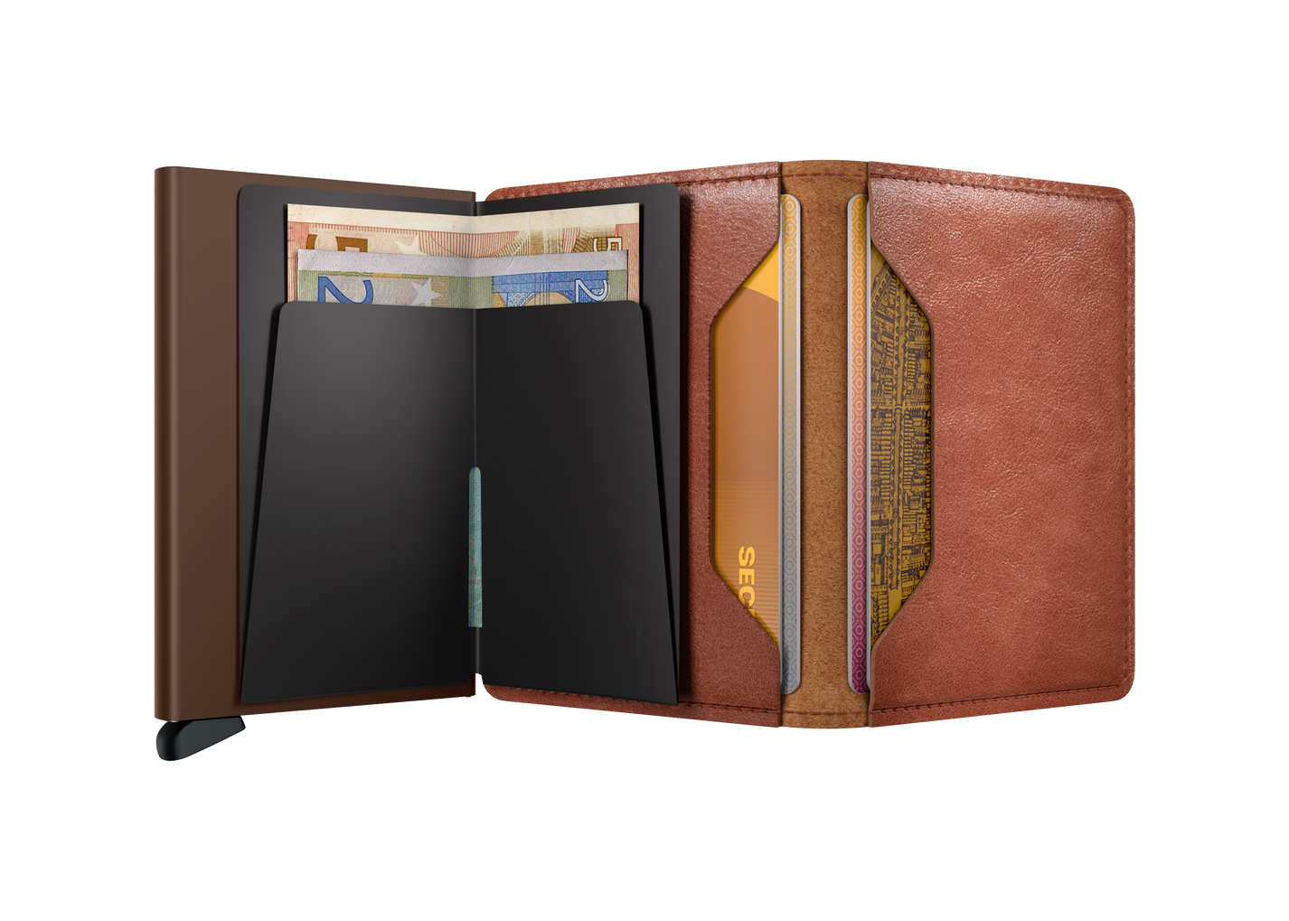 SECRID Slimwallet Vintage - RFID Blocking Leather Wallet for Men & Women | Compact & Stylish Card Holder for Everyday Use, Travel & Business