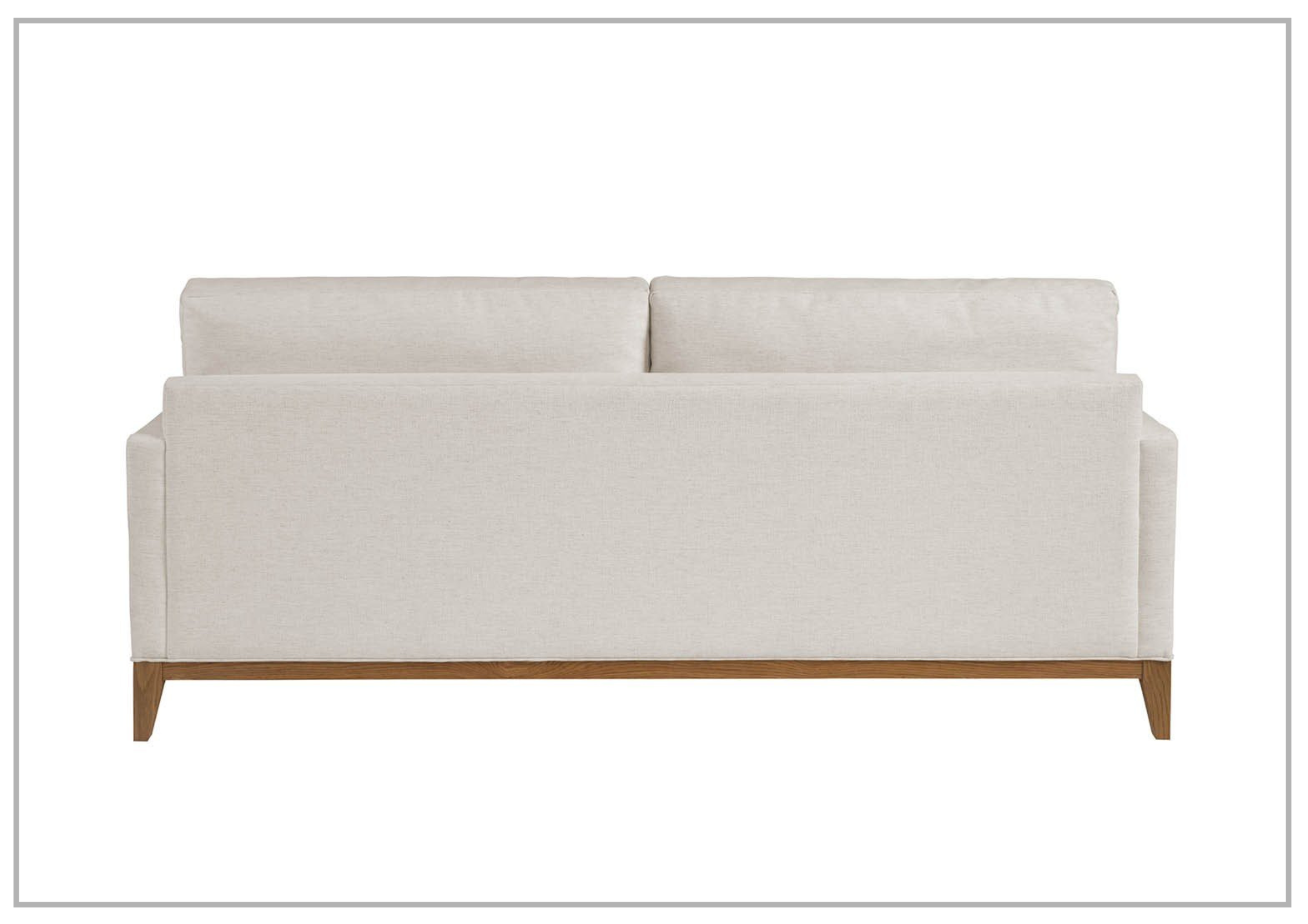 Universal Coastal Fabric Sofa in White - Modern Upholstered Living Room Furniture for Small Spaces, Apartments & Beach Houses
