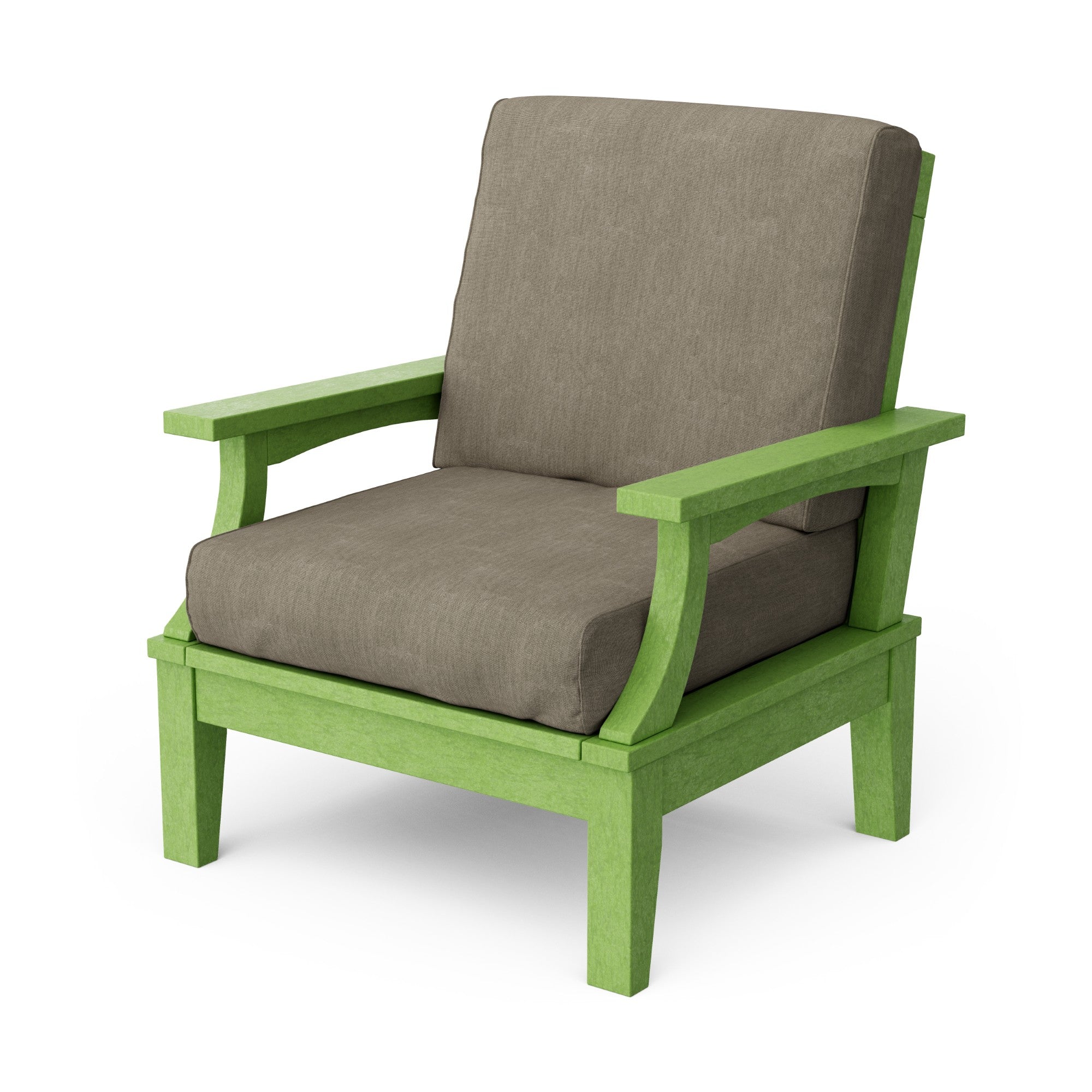 Heritage Deep Seating Patio Chair with Weather-Resistant Cushions - Outdoor Lounge Furniture for Garden, Poolside & Backyard Relaxation