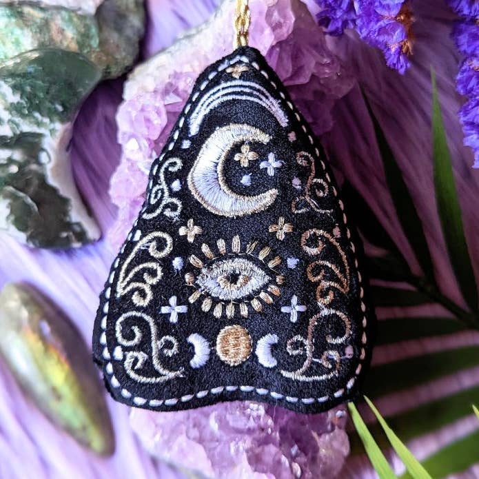 Authentic Wooden Planchette Ouija Board for Spirit Communication - Perfect for Halloween Decor, Séances & Paranormal Investigations