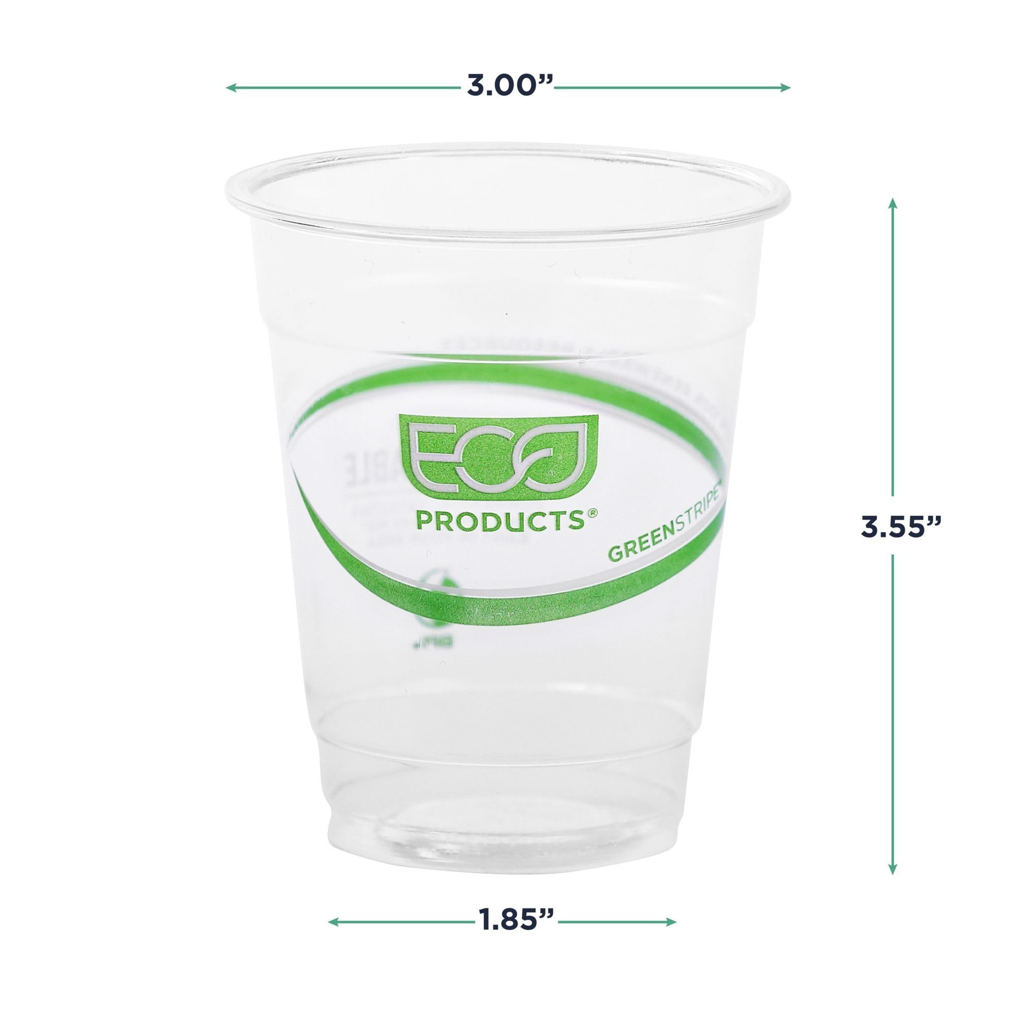 ECO-Friendly 7oz Clear Compostable PLA Plastic Cups - 2000 Count | BPI Certified Plant-Based Disposable Cold Drink Cups | ASTM D6400 Compliant | Perfect for Iced Coffee, Smoothies, Parties & Events