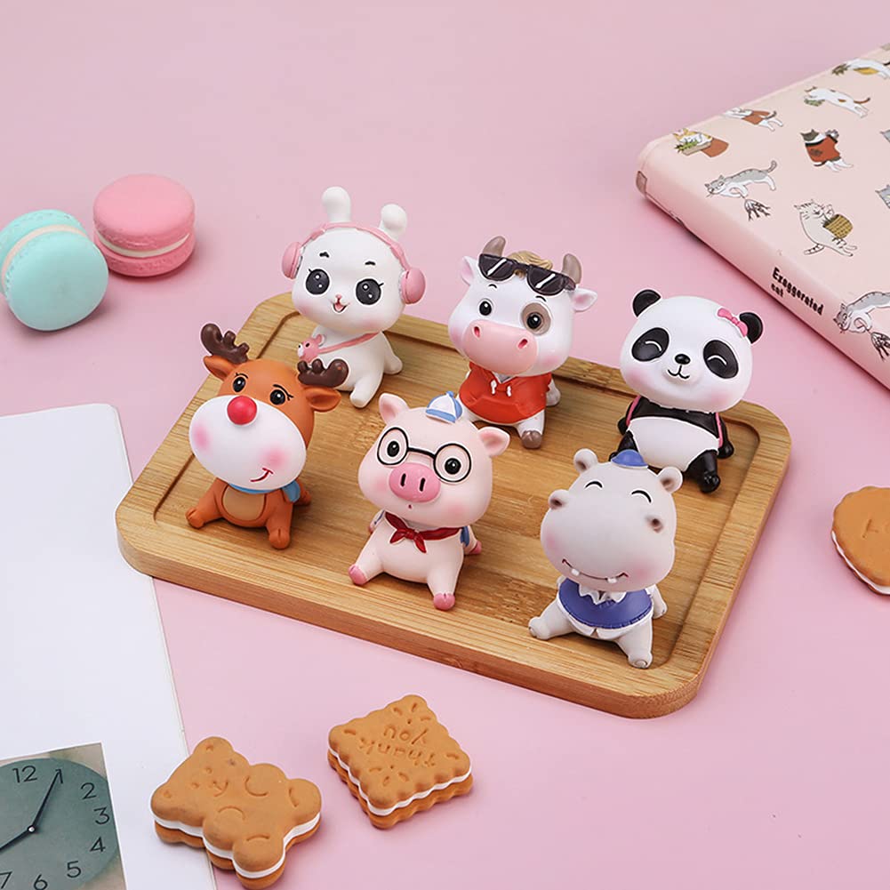 Creative Cartoon Cow Car Dashboard Decor - Cute Shaking Head Animal Car Accessory for Home & Auto Interior Decoration | Perfect for Car Dash, Office Desk & Gift Giving