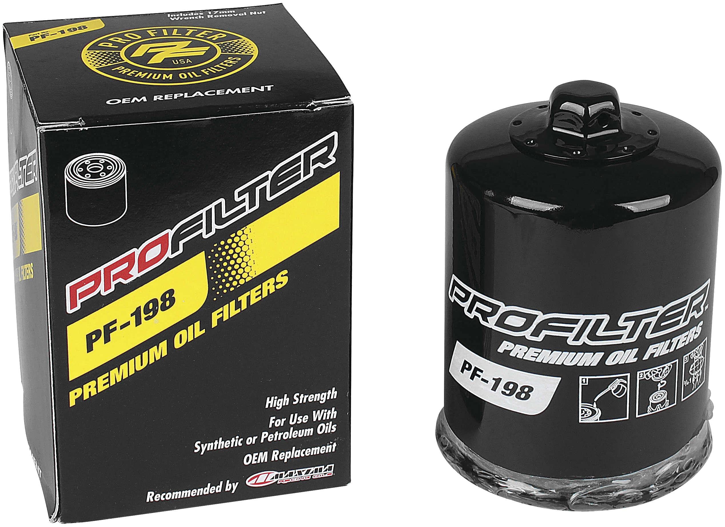 Maxima PF-198 ProFilter Spin-On Oil Filter - High Performance Engine Protection for Cars, Trucks & SUVs - Perfect for Daily Commuting & Off-Road Adventures