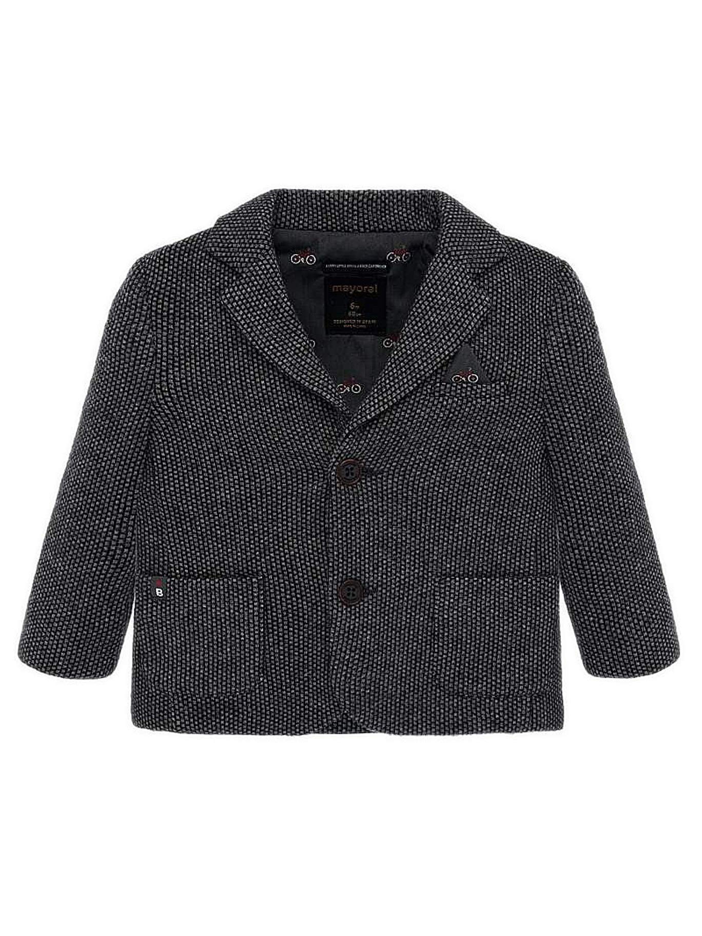 Mayoral Baby Boys Printed Blazer 2442 - Stylish & Comfortable for Special Occasions, Parties & Family Photos