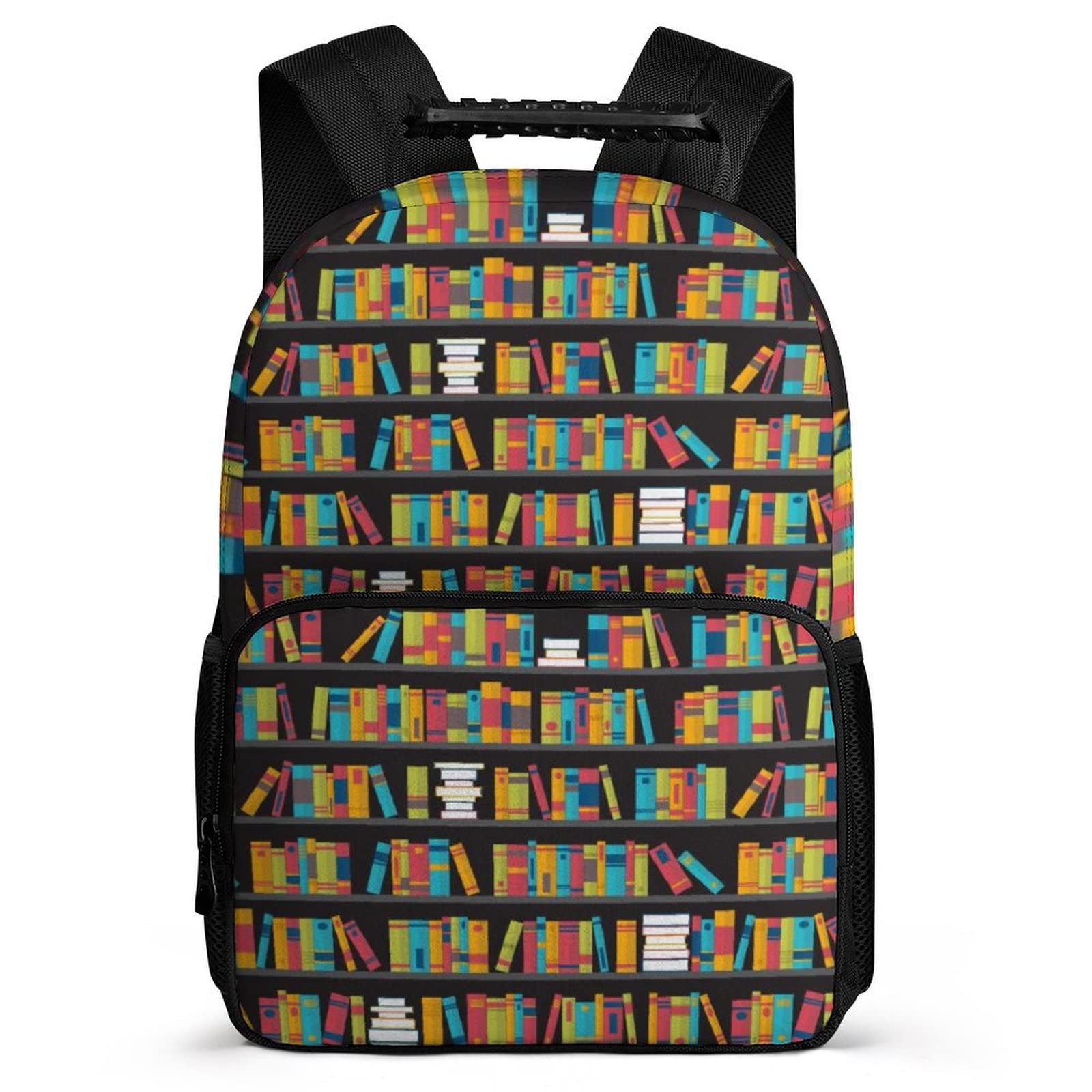 Durable Vintage 16 Inch School Backpack for Men, Women & Teens - College Book Bag with Mesh Pockets for High School, Library, Hiking, Travel & Outdoor Activities | Perfect for Daily Use, Commuting & Adventure Trips