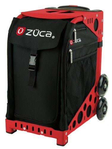 ZUCA Obsidian Sport Insert Bag with Red Frame - 5 Packing Pouches & Toiletry Bag Set | Travel Organizer for Gym, Sports & Weekend Getaways