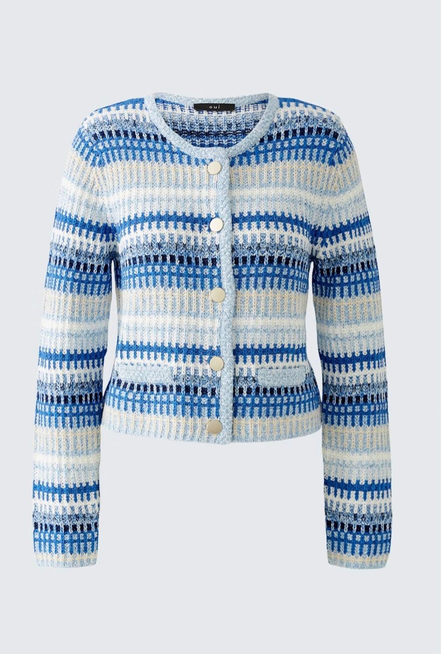 Blue Knit Cardigan for Women - Soft & Comfortable Lightweight Sweater - Perfect for Fall & Winter Layering, Casual Outfits, and Office Wear