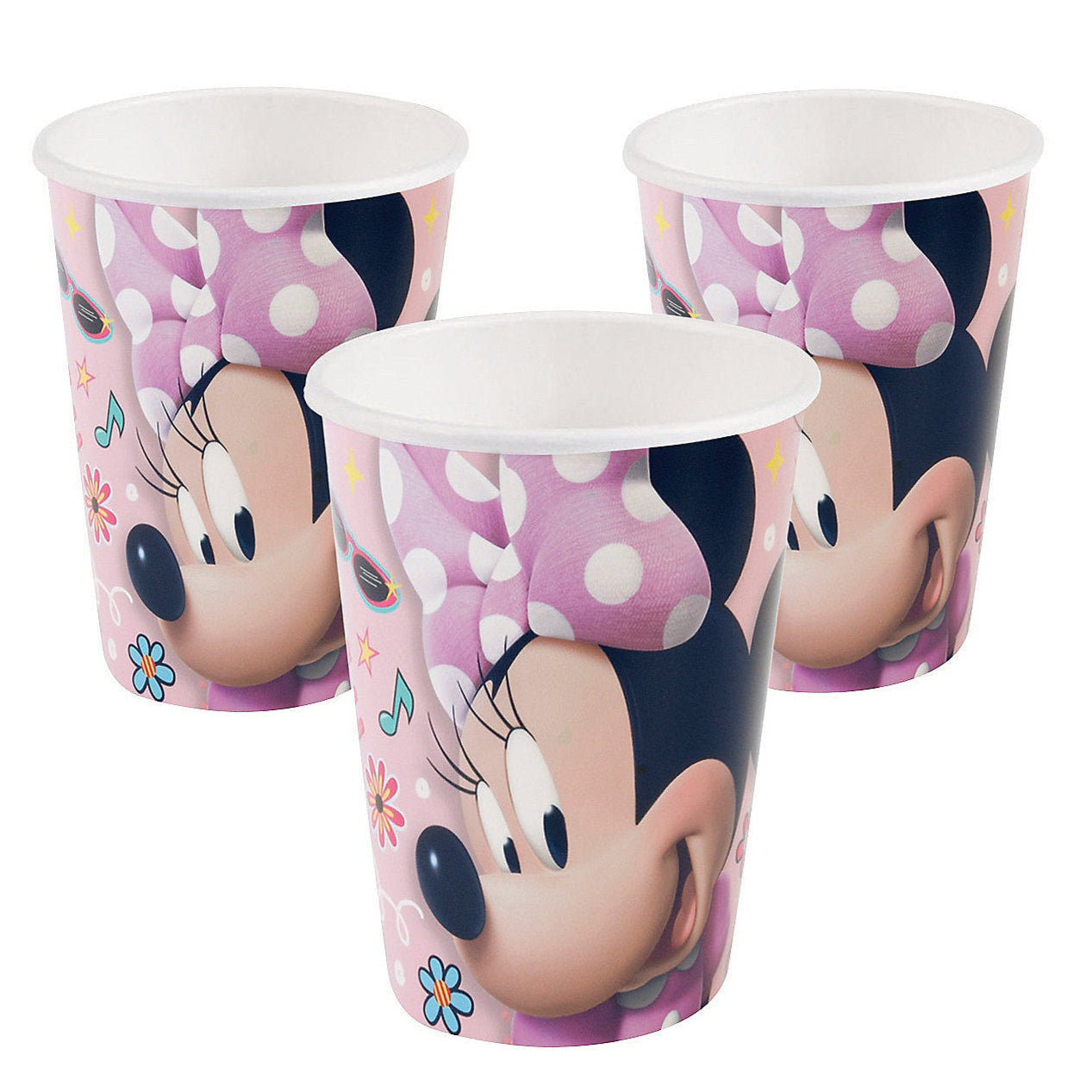 Minnie Mouse 9oz Ceramic Coffee Mug - 8-Piece Set for Kids & Adults, Perfect for Disney Themed Parties, Gifts & Home Decor
