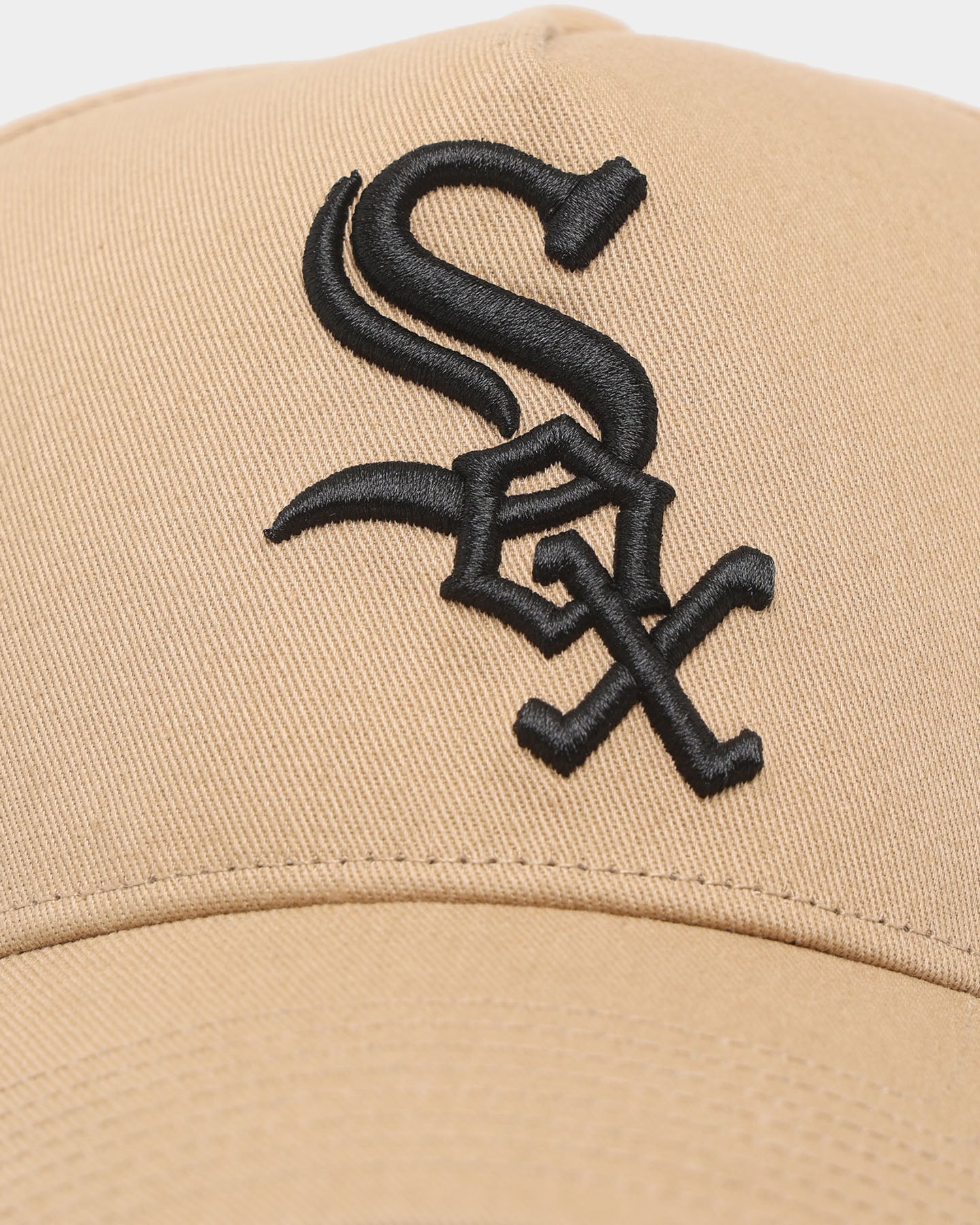 47 Brand Chicago White Sox 'Khaki Stadium' Sure Shot 47 MVP DT Snapback Hat - Khaki/Black Adjustable Baseball Cap for Men & Women - Perfect for Sports Games, Casual Wear & Fan Collections
