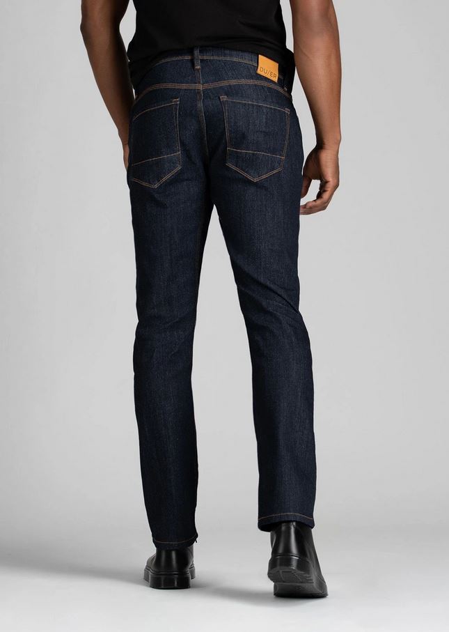 Duer Performance Denim Relaxed Tapered Men's Jeans - Comfortable Stretch Denim Pants for Casual Wear & Outdoor Activities