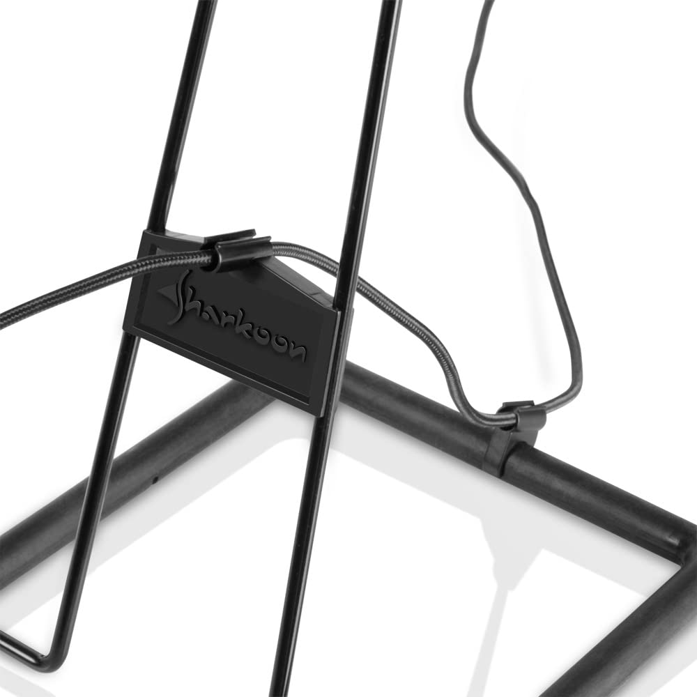 Sharkoon X-Rest Surround Sound Headphone Stand - Black | Ergonomic Gaming & Studio Headset Holder for Desk Organization | Perfect for Gamers, Streamers & Audiophiles