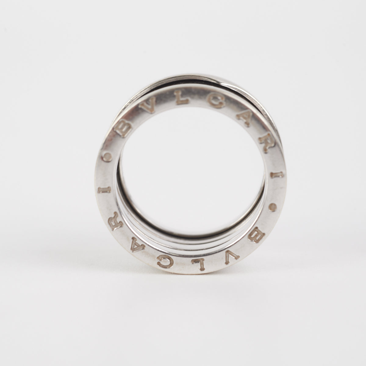 BVLGARI B.ZERO1 Ring in 18K White Gold - Size 56 - Luxury Italian Jewelry for Women, Perfect for Weddings, Anniversaries & Special Occasions