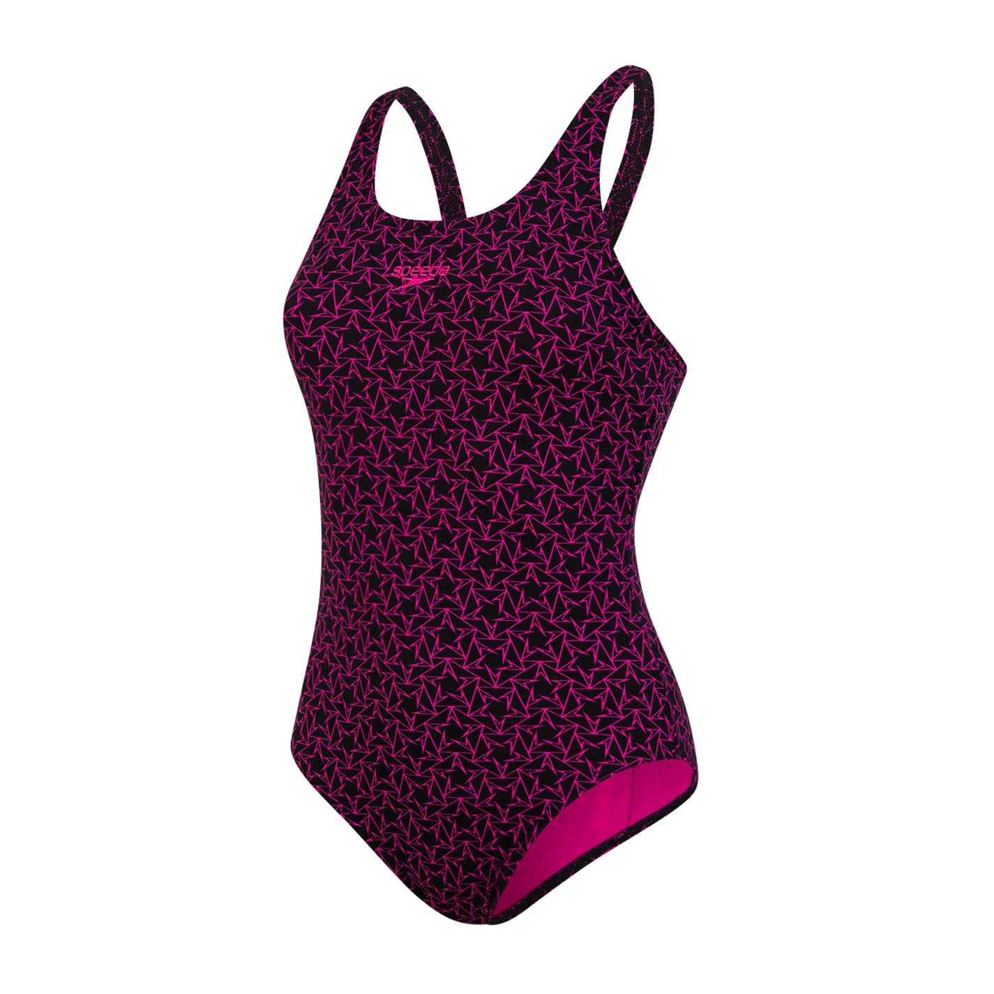 Speedo Boomstar Allover Muscleback One Piece Women's Swimsuit - High Performance Competitive Swimwear for Training & Racing - UK Size