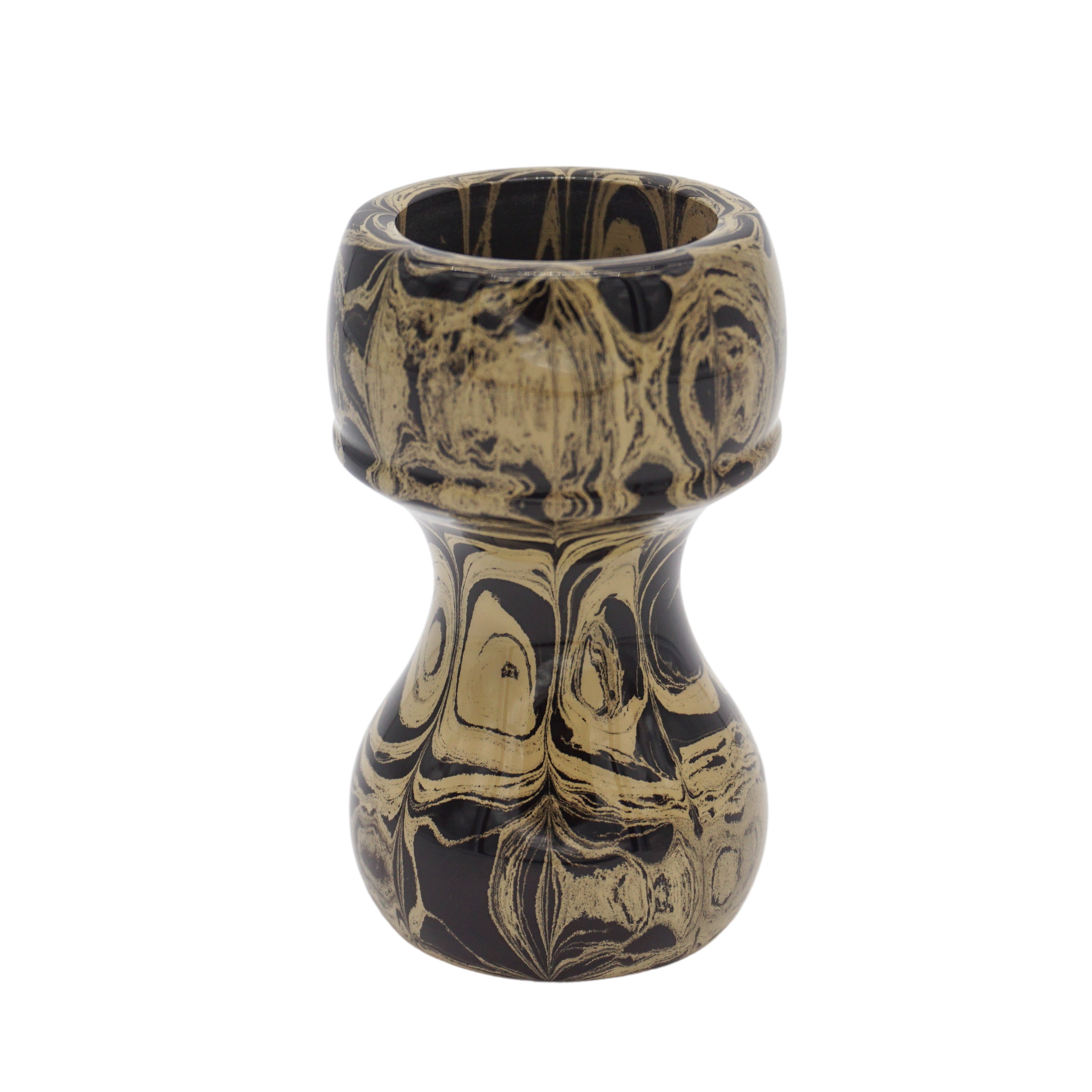 Premium Sand Ebonite Handmade Shaving Brush Handle - Fits 24mm & 26mm Knots - Perfect for Wet Shaving, Grooming Kits & Luxury Bathroom Essentials