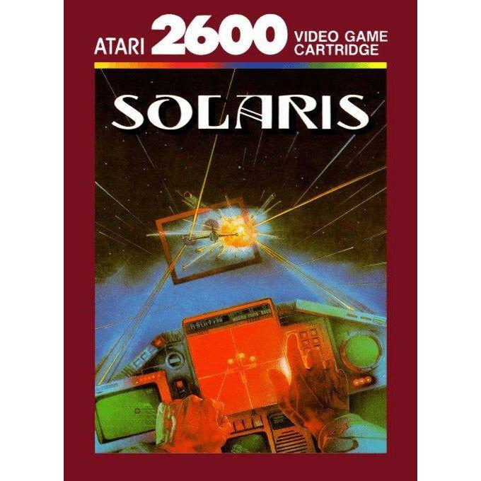 Atari 2600 Solaris Retro Video Game - Complete in Box with Manual & Original Packaging | Classic 1980s Gaming Console Cartridge for Collectors & Nostalgic Gamers | Perfect for Vintage Gaming Parties & Display Collections
