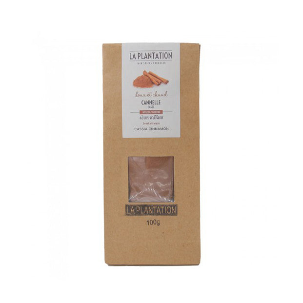 Organic Cassia Cinnamon Powder by LA PLANTATION - Premium Ground Spice for Baking, Cooking & Healthy Drinks | Gluten-Free & Non-GMO | Perfect for Oatmeal, Coffee & Desserts
