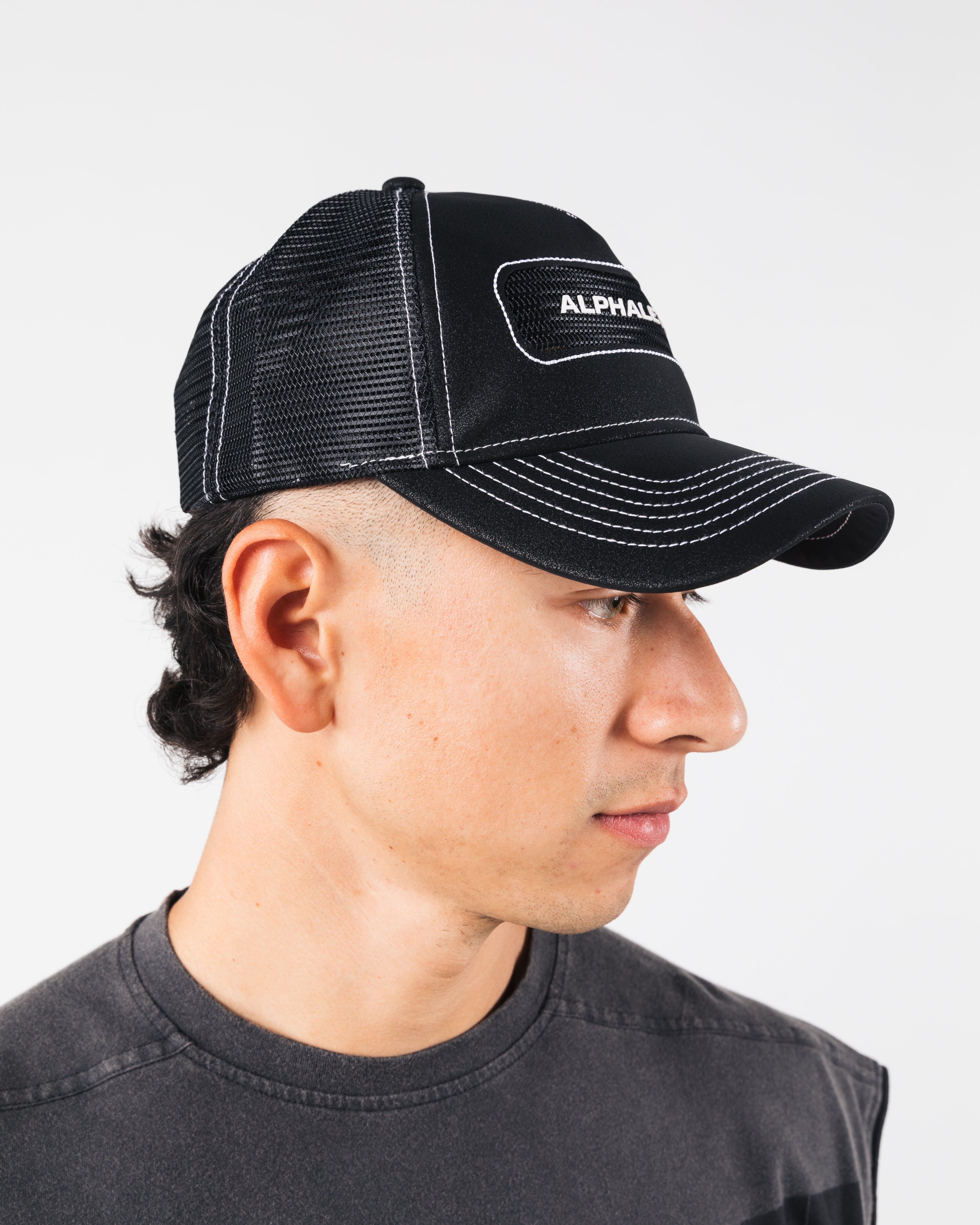 Core Trucker Hat - Black Adjustable Baseball Cap for Men & Women | Perfect for Outdoor Activities, Sports, and Casual Wear