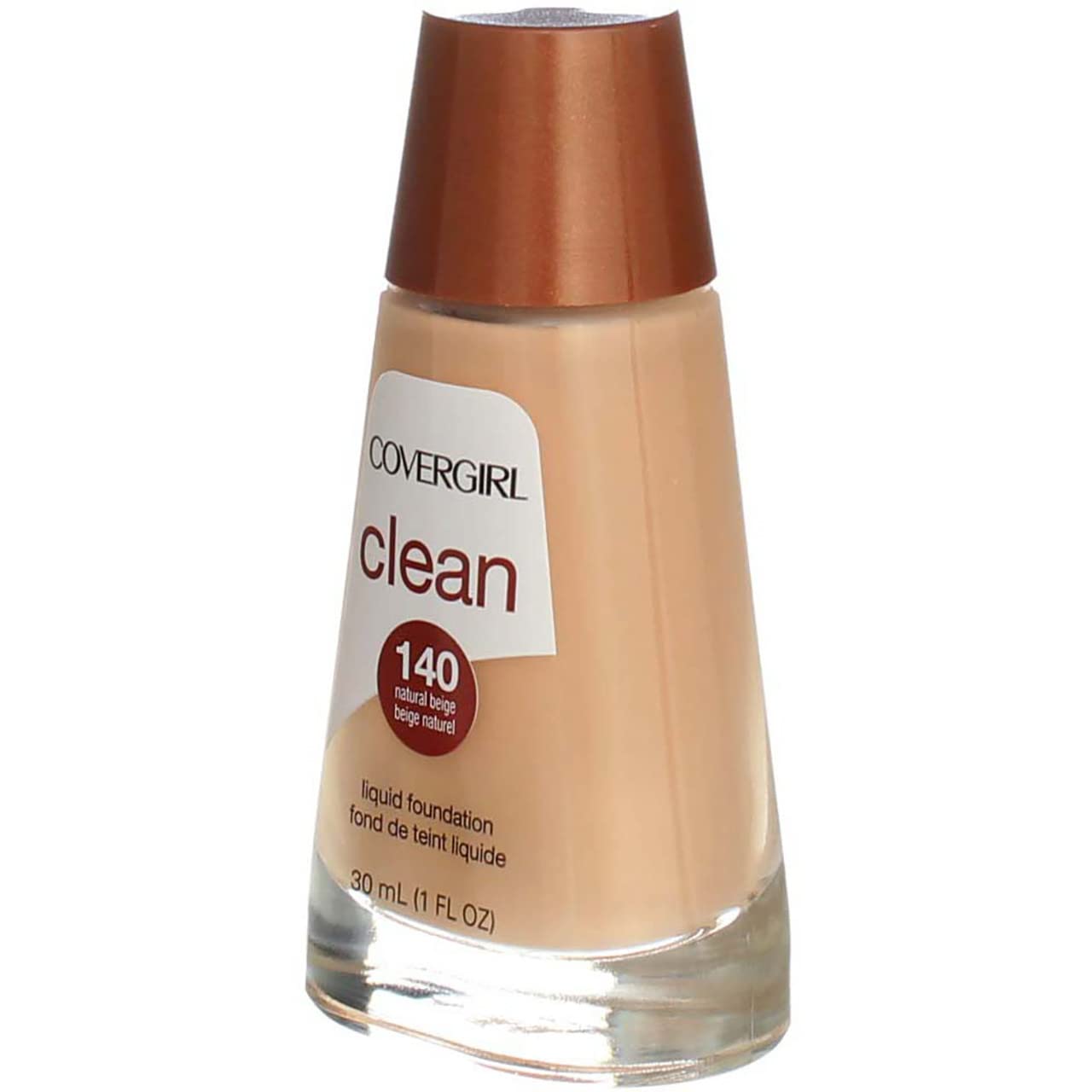 Cover Girl 00416 Natural Beige Clean Liquid Makeup Foundation - Lightweight, Oil-Free Formula for Flawless Coverage | Perfect for Everyday Wear & Professional Makeup Looks