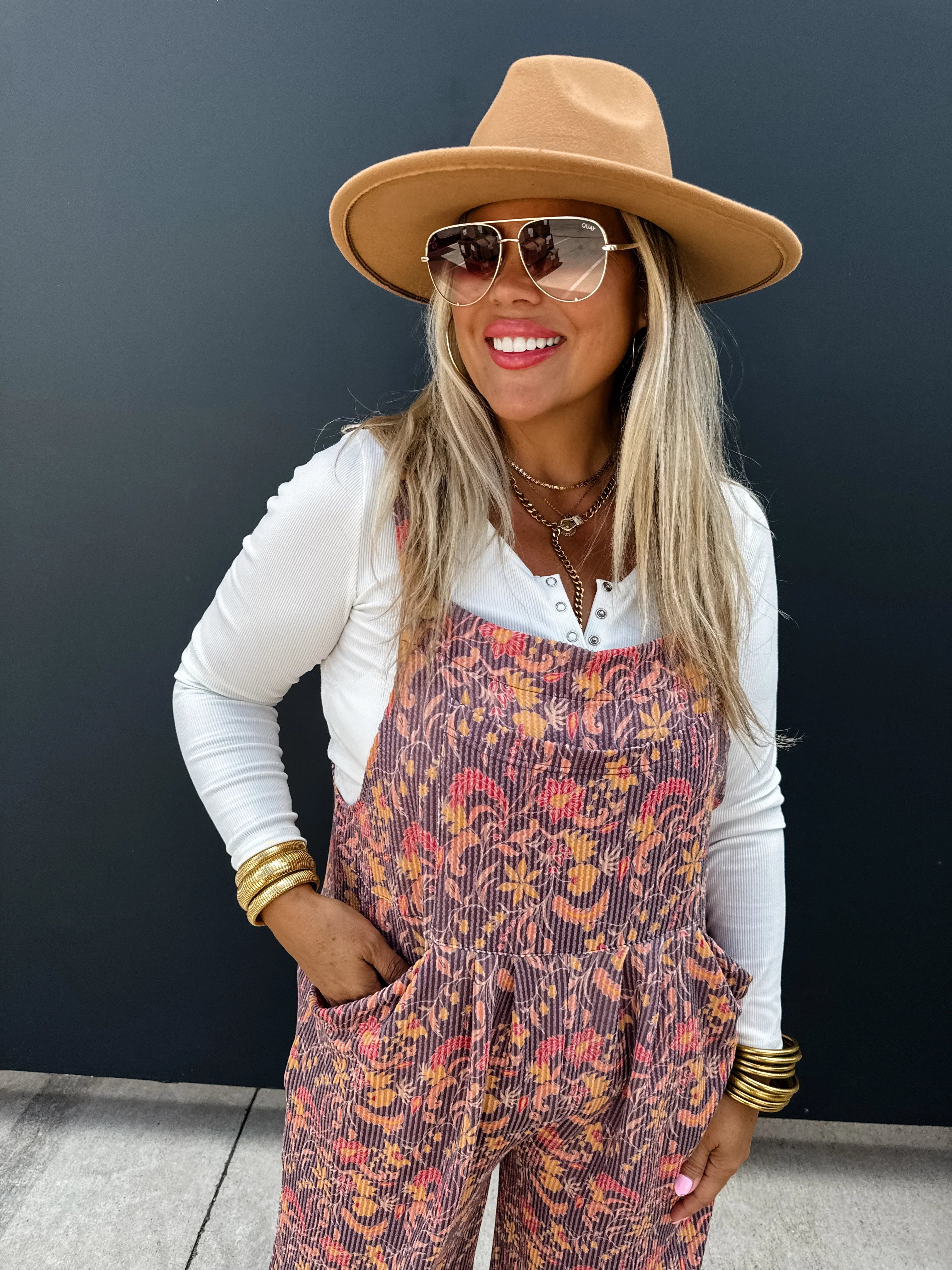 PREORDER: Cassidy Fall Boho Overalls - 2 Stylish Colors for Women | Perfect for Autumn Outfits & Casual Wear