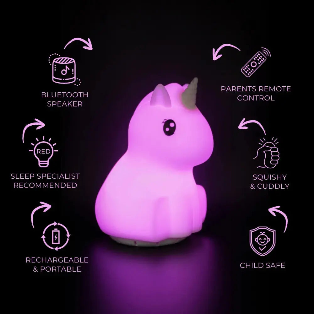 Duski Dream Guardian: Silver Unicorn Plush Toy for Kids - Perfect for Bedtime Comfort, Nursery Decor & Fantasy Play