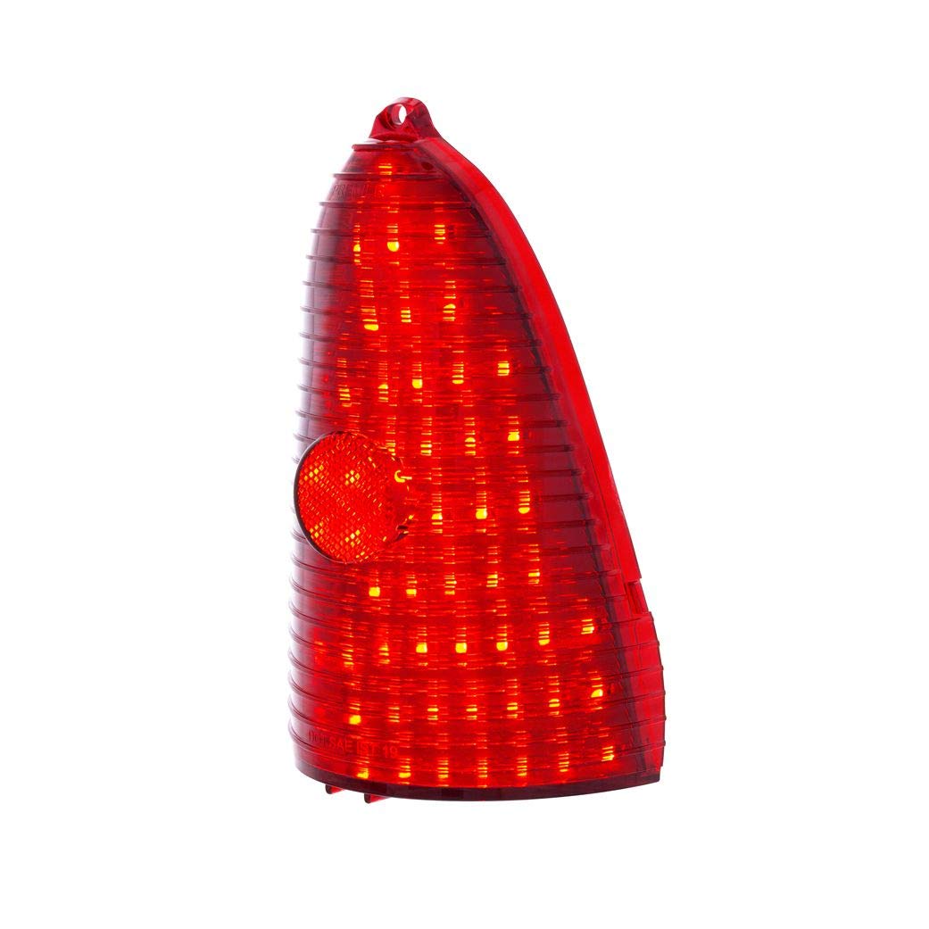 United Pacific One Piece 48 LED Tail Light Set for 1955 Chevy Bel Air 150 & 210 Models - Includes LED Flasher | Classic Car Restoration & Custom Builds