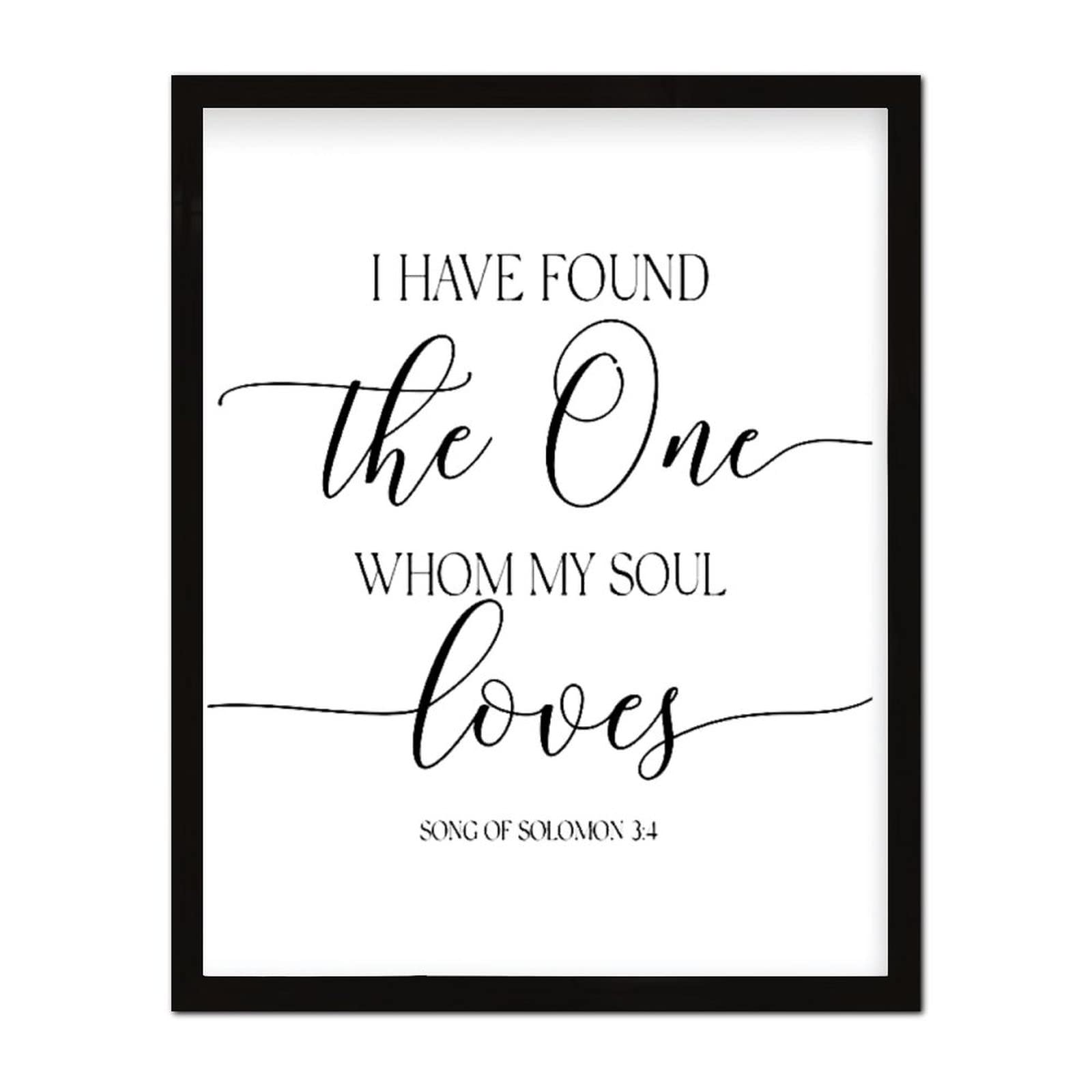 Rustic Wood Sign with Bible Verse - 'I Found My Soul's Love' - 16x20in for Bathroom Decor