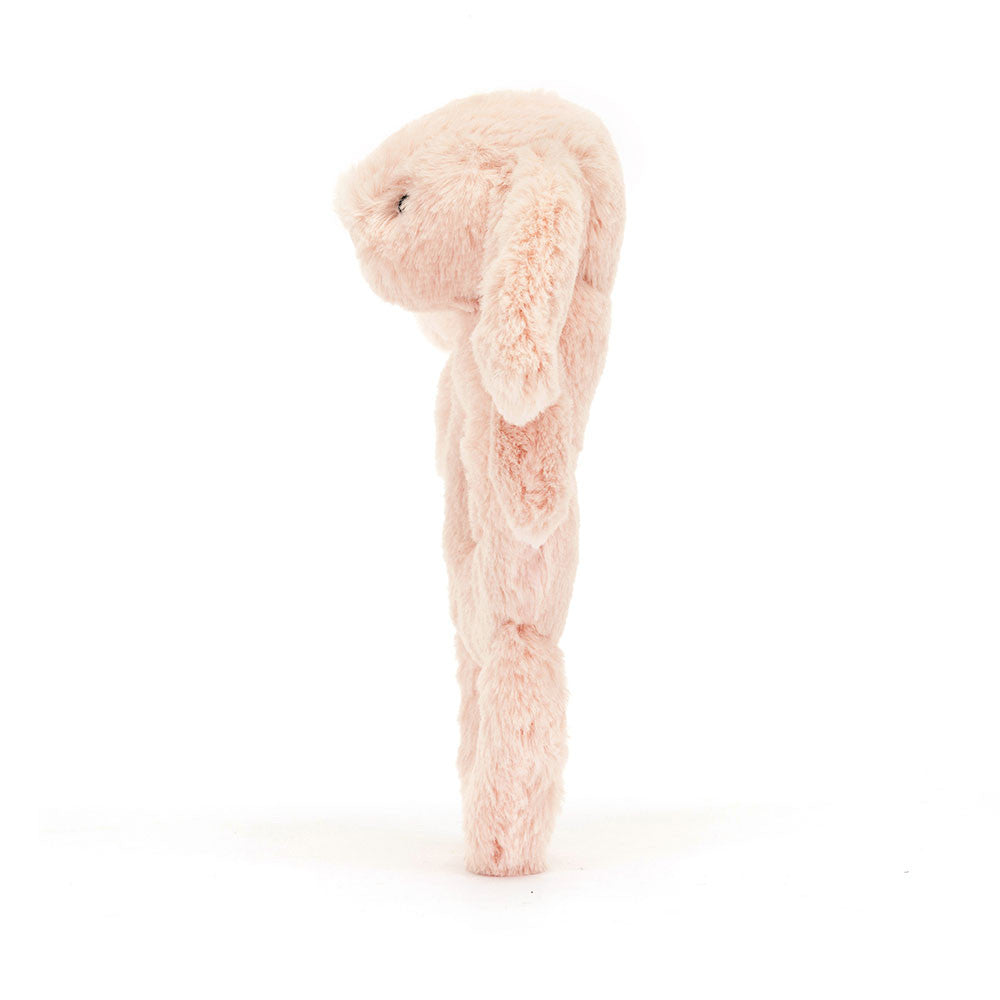 Jellycat Bashful Blush Bunny Ring Rattle - Soft Plush Baby Toy for Newborns & Toddlers - Perfect for Teething, Sensory Play & Nursery Decor