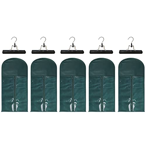 Green Wig Bags+Black Hangers