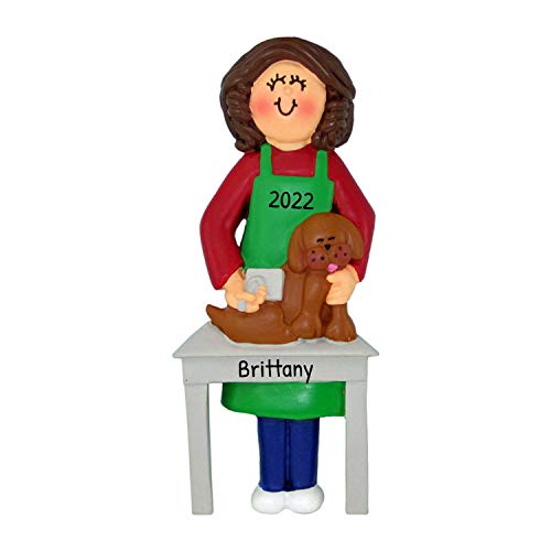 Brunette Girl Dog Groomer