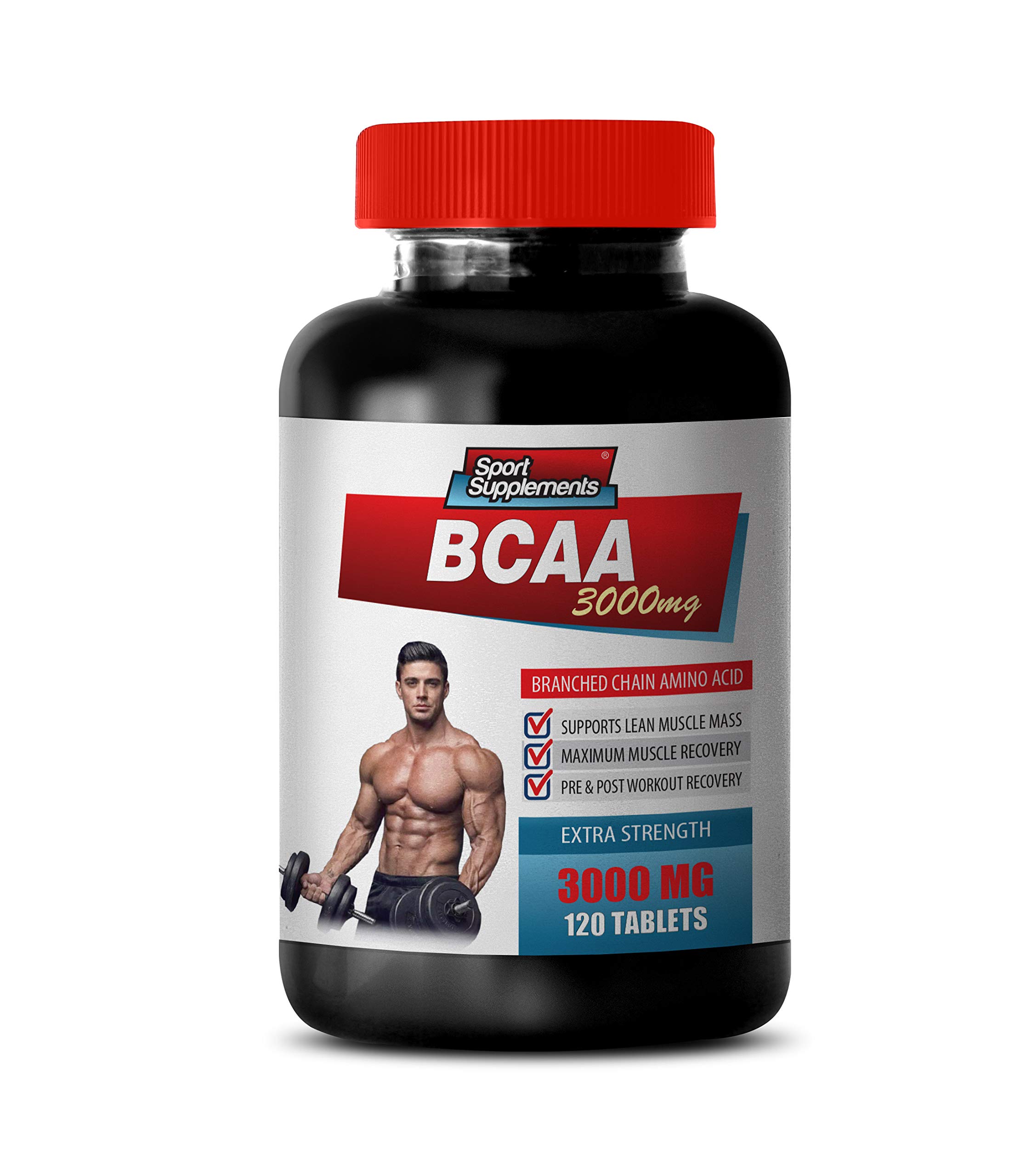 Post Workout BCAA 3000MG Supplement - Branched Chain Amino Acids for Muscle Recovery & Energy - 120 Tablets Bottle - Ideal for Gym, Fitness & Athlete Performance