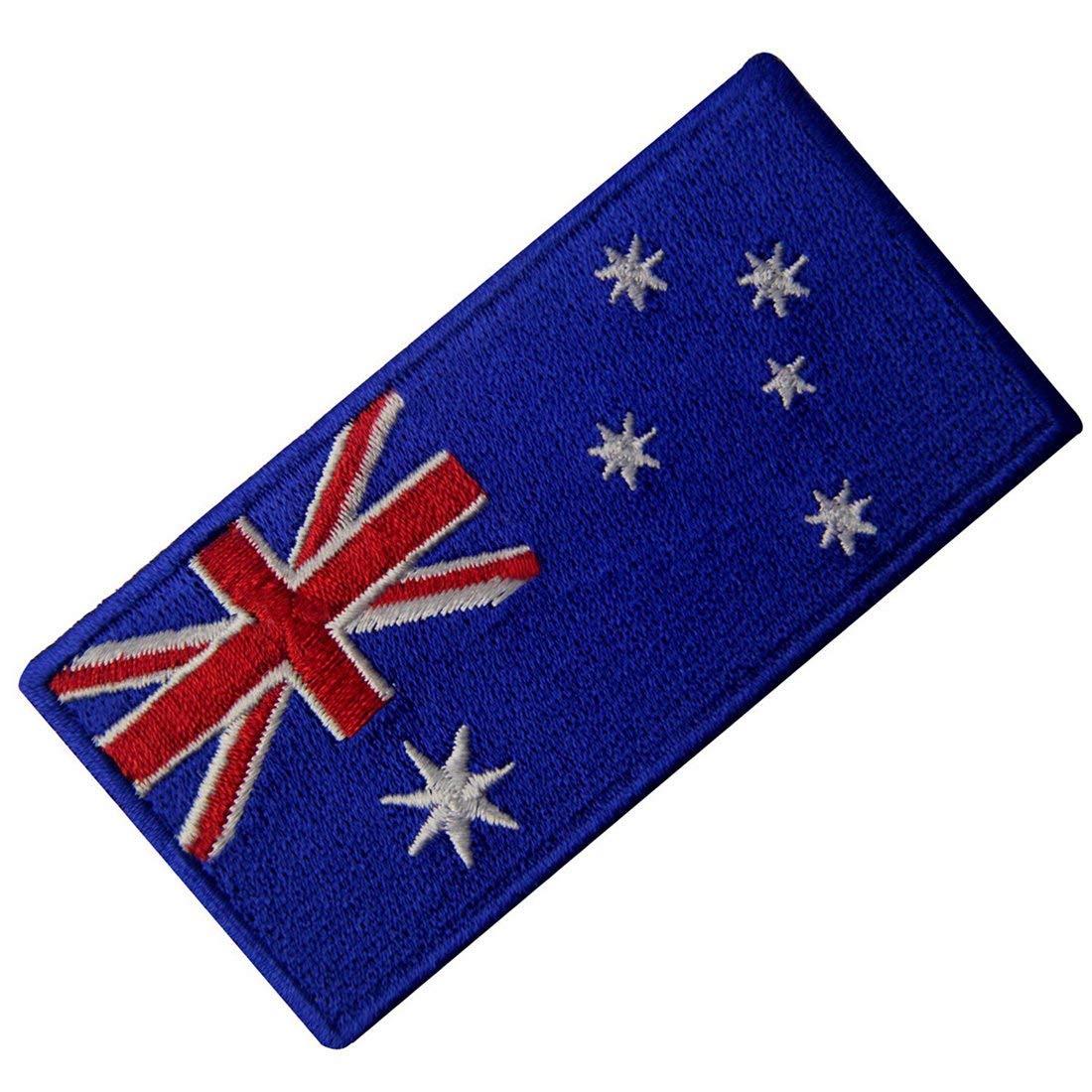 Australia Flag Embroidered Patch - Iron On & Sew On National Emblem Badge for Jackets, Bags & Hats | Australian Pride Accessories for Travel, Sports & Events