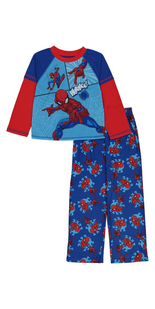 Marvel Boys' Big Spider-Man Pajamas Set - Superhero Sleepwear for Kids - Soft & Comfortable Cotton PJs - Perfect for Bedtime, Sleepovers & Cosplay