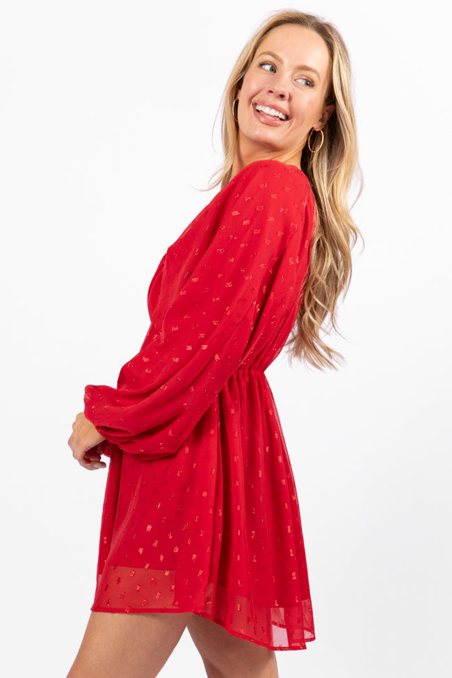 Elegant Shimmer Detail Babydoll Dress for Women - Perfect for Holiday Parties & Special Occasions | Final Sale