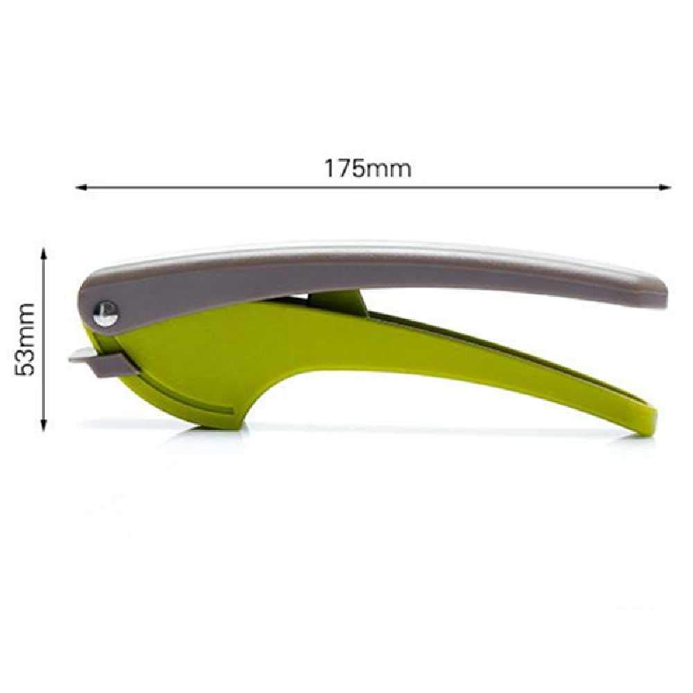 Premium Stainless Steel Garlic Press - Heavy Duty Garlic Crusher & Mincer with Silicone Peeler & Cleaning Brush - Ergonomic Non-Slip Handle for Easy Use - Perfect for Cooking, Baking & Meal Prep